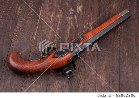 old retro flintlock pistol old retro flintlock pistol 68862886