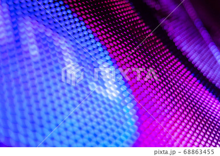 CloseUp LED blurred screen. LED soft focus 68863455