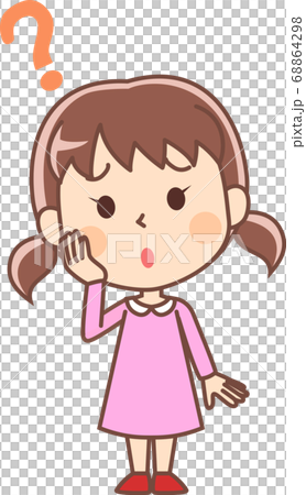 疑問に思って困る女の子 68864298
