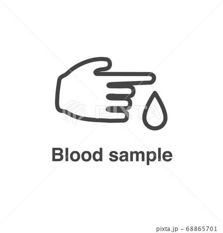 Blood testing and work icon showing one aspect of 68865701