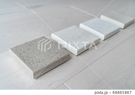 Kitchen remodel home renovation interior design consultation for countertop choices - quartz sample at store Kitchen remodel home renovation interior design consultation for countertop choices - quartz sample at store 68865867