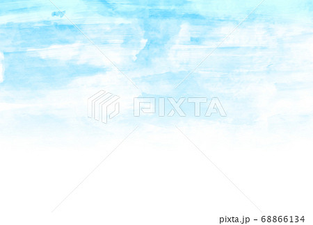 수채화 하늘 풍경 배경 - 스톡일러스트 [68866134] - Pixta