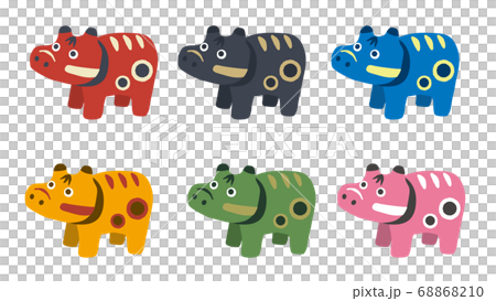 Colorful red bean illustration material 68868210