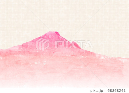 富士山　水彩　和柄　背景 68868241