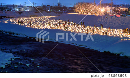 雪国のミニかまくら 秋田県横手市 雪国のミニかまくら 秋田県横手市 68868698