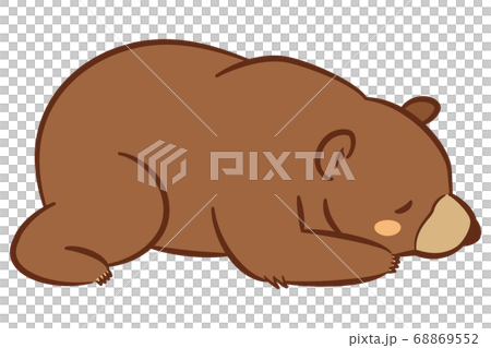 眠るクマ 68869552