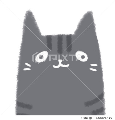 ゆる〜いサバトラ猫ちゃんのイラスト 68869735
