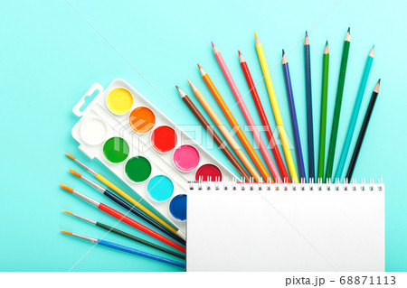 A set of school supplies for learning and creative 68871113