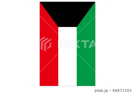 新世界の国旗2：3Ver縦　クウェート