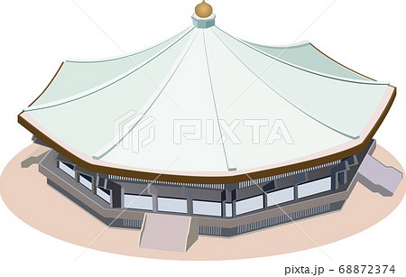 日本武道館のイラスト素材