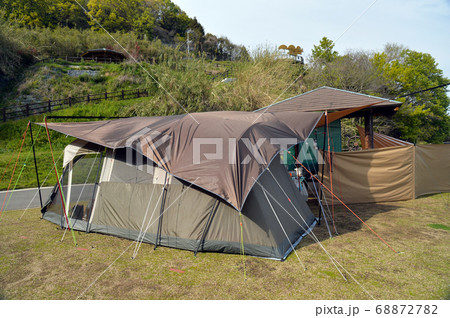 愛媛県 今治市の伯方島の船折瀬戸キャンプ場での海辺のキャンプスタイル 愛媛県 今治市の伯方島の船折瀬戸キャンプ場での海辺のキャンプスタイル 68872782