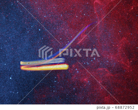 光の素材で作られた宇宙空間 68872952