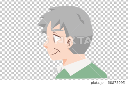 Middle-aged man facial expression illustration Middle-aged man facial expression illustration 68872995