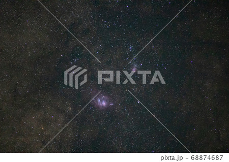 干潟星雲と三裂星雲 干潟星雲と三裂星雲 68874687