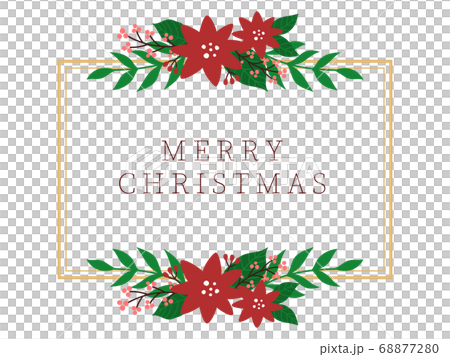 Rectangular frame for Christmas - Stock Illustration [68877280] - PIXTA