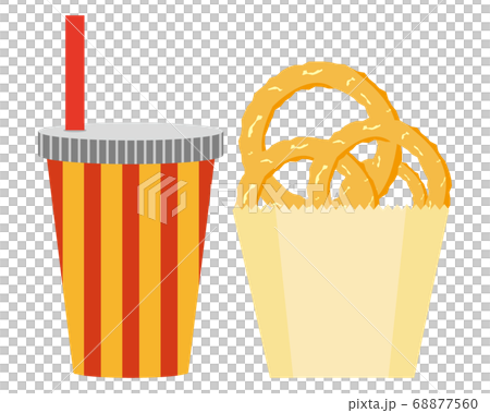 オニオンリングのベクターイラスト 68877560
