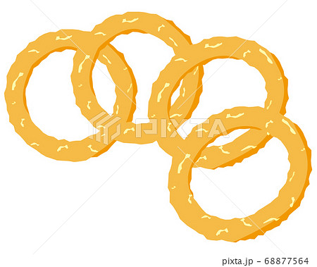 オニオンリングのベクターイラスト 68877564