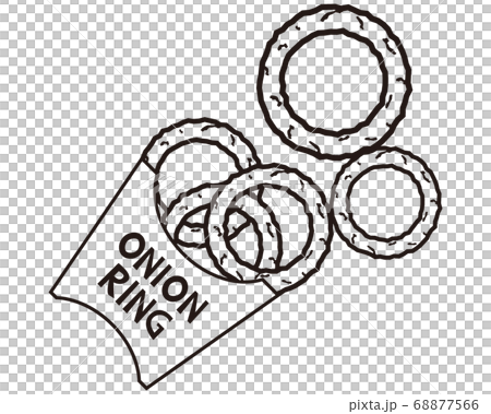 オニオンリングのベクターイラスト 68877566