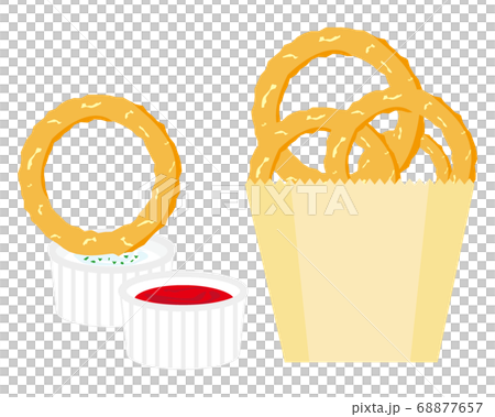 Vector illustration of onion ring 68877657