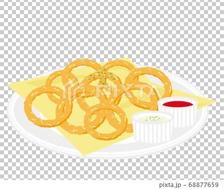 オニオンリングのベクターイラスト オニオンリングのベクターイラスト 68877659