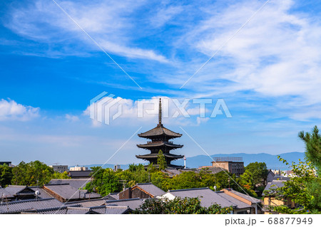 《京都府》八坂の塔・夏空 68877949