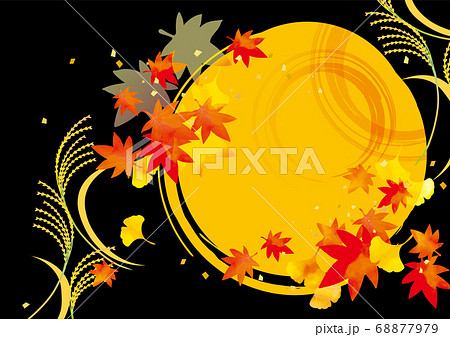 秋の紅葉の背景素材 68877979