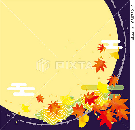 秋の紅葉の背景素材 68878016