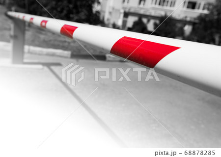 Automatic barrier in closed condition Automatic barrier in closed condition 68878285