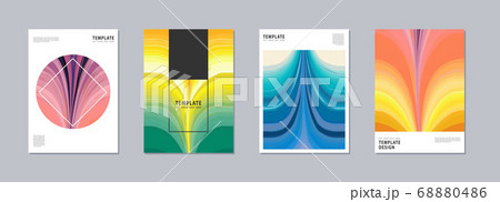 Artistic covers or poster design. Creative colours backgrounds. 68880486