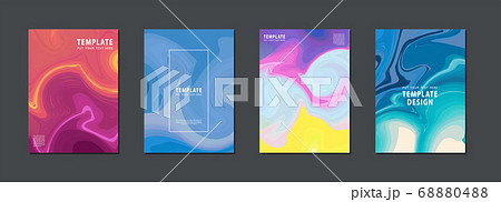 Artistic covers or poster design. Creative colours backgrounds. 68880488