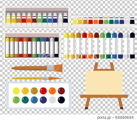 藝術工具水彩畫工具圖 藝術工具水彩畫工具圖 68880684