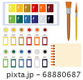 カラー 筆 パレット 68880687