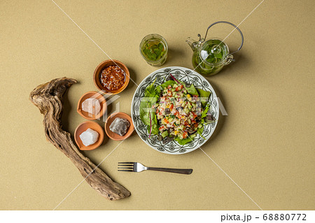 北アフリカ料理 クスクス  Boiled chickpeas with couscous  68880772