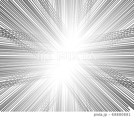 Comic speed lines background Rectangle fight stamp 68880881