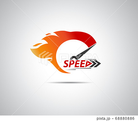 Speed, vector logo racing event 68880886
