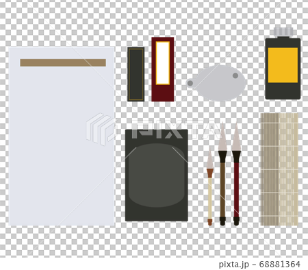 書法工具美術工具東方繪畫插圖 68881364