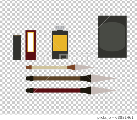 書法東方繪畫墨刷墨刷藝術工具圖 68881461