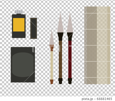 書法東方繪畫墨刷墨刷藝術工具圖 68881465
