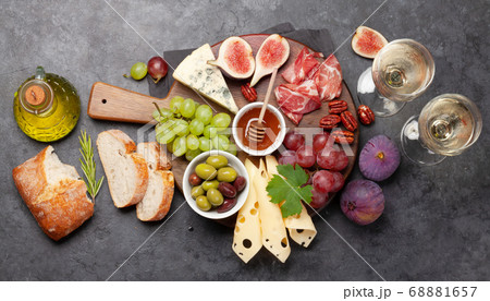 Antipasto plate. Appetizer board 68881657