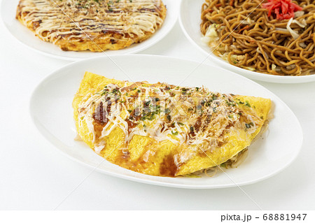 粉物(焼きそば 豚平焼き お好み焼き) 粉物(焼きそば 豚平焼き お好み焼き) 68881947