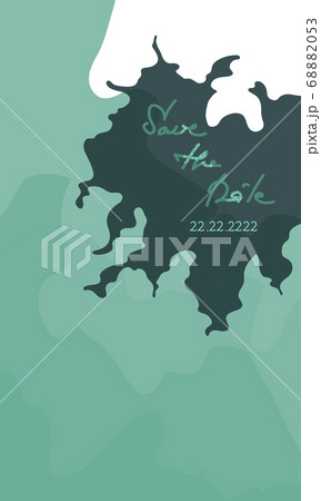 Banner with abstract turquoise and dark green spots Banner with abstract turquoise and dark green spots 68882053