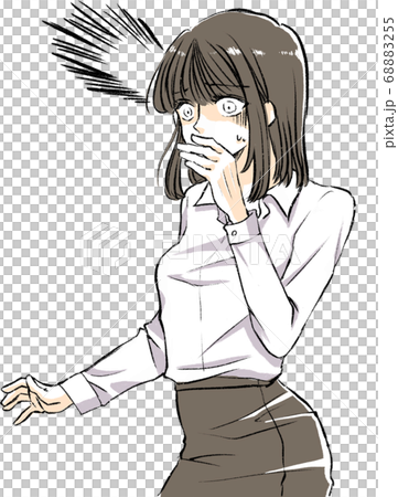 Surprised Woman-Color/Vector Surprised Woman-Color/Vector 68883255