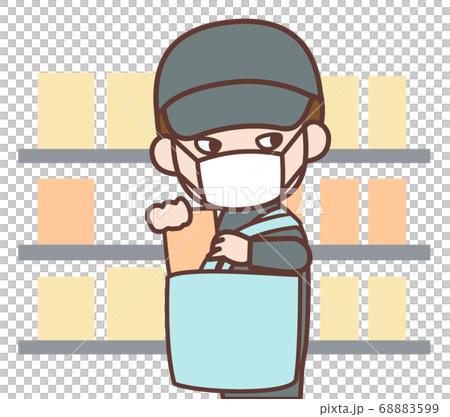 商品を万引きする男 商品を万引きする男 68883599