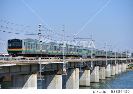 東海道本線　茅ヶ崎－平塚　JR東日本　E231系1000番台　K-31編成（国府津） 68884430