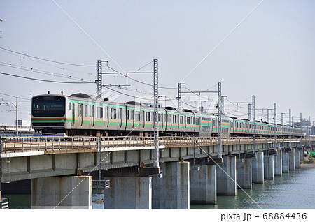 東海道本線 茅ヶ崎-平塚 JR東日本 E231系1000番台 K-16編成(国府津) 東海道本線 茅ヶ崎-平塚 JR東日本 E231系1000番台 K-16編成(国府津) 68884436