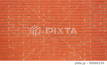Red brick texture Brown brick wall with white seam 68886294