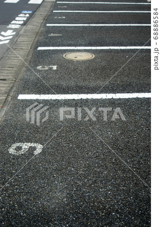 駐車場 番号の写真素材