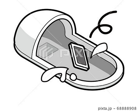 和式トイレに落ちる携帯電話 68888908