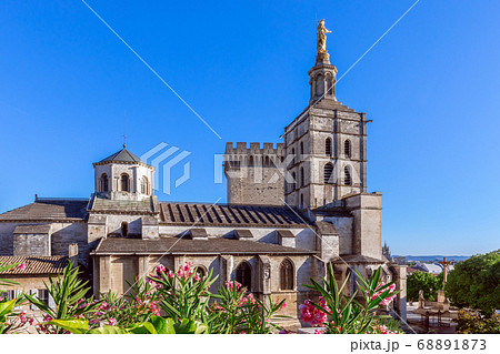 Beautiful view of Avignon cathedral (Cathedral of Our Lady of Doms) Beautiful view of Avignon cathedral (Cathedral of Our Lady of Doms) 68891873