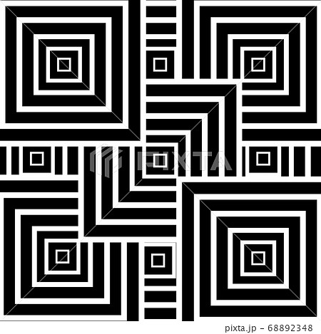 Abstract lines square geometric black and white Abstract lines square geometric black and white 68892348
